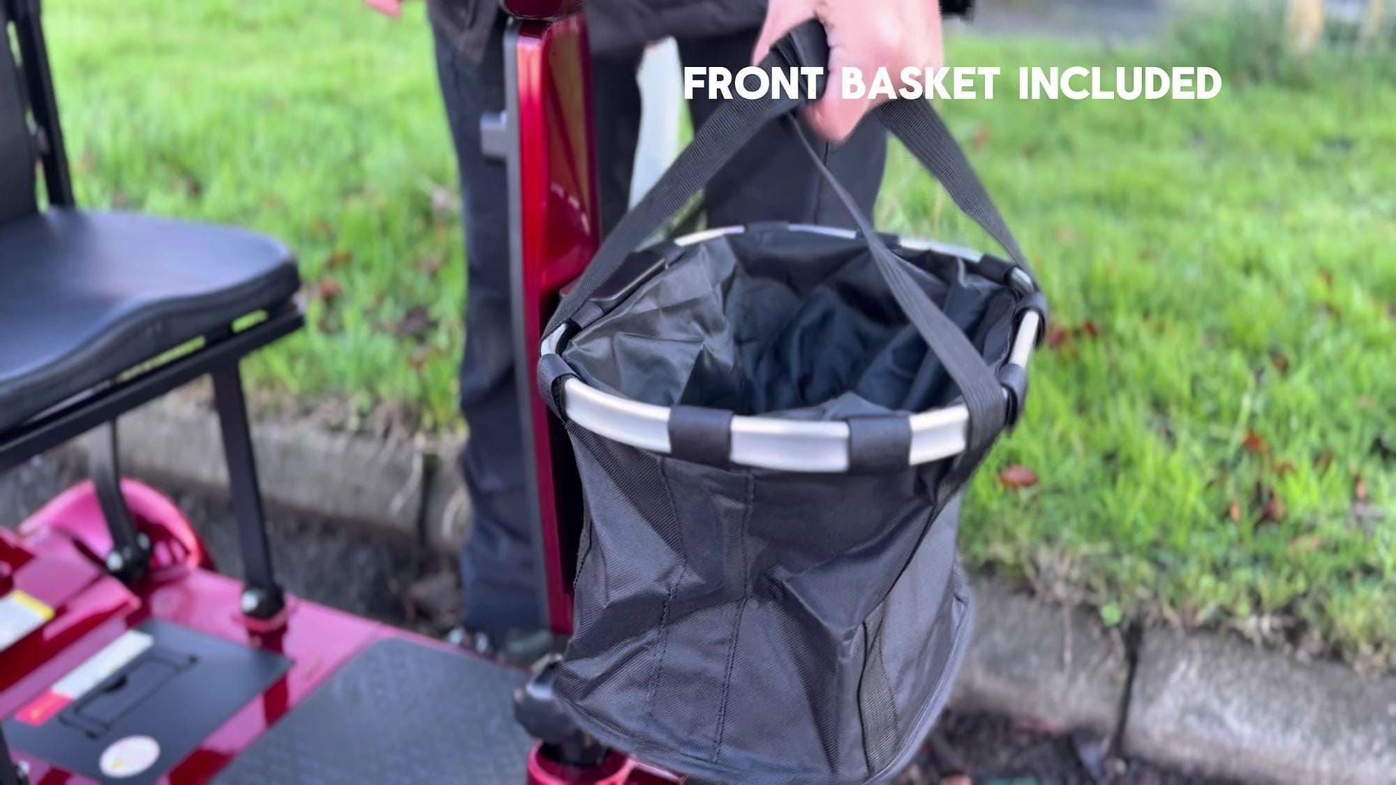 X7 Folding Mobility Scooter front basket