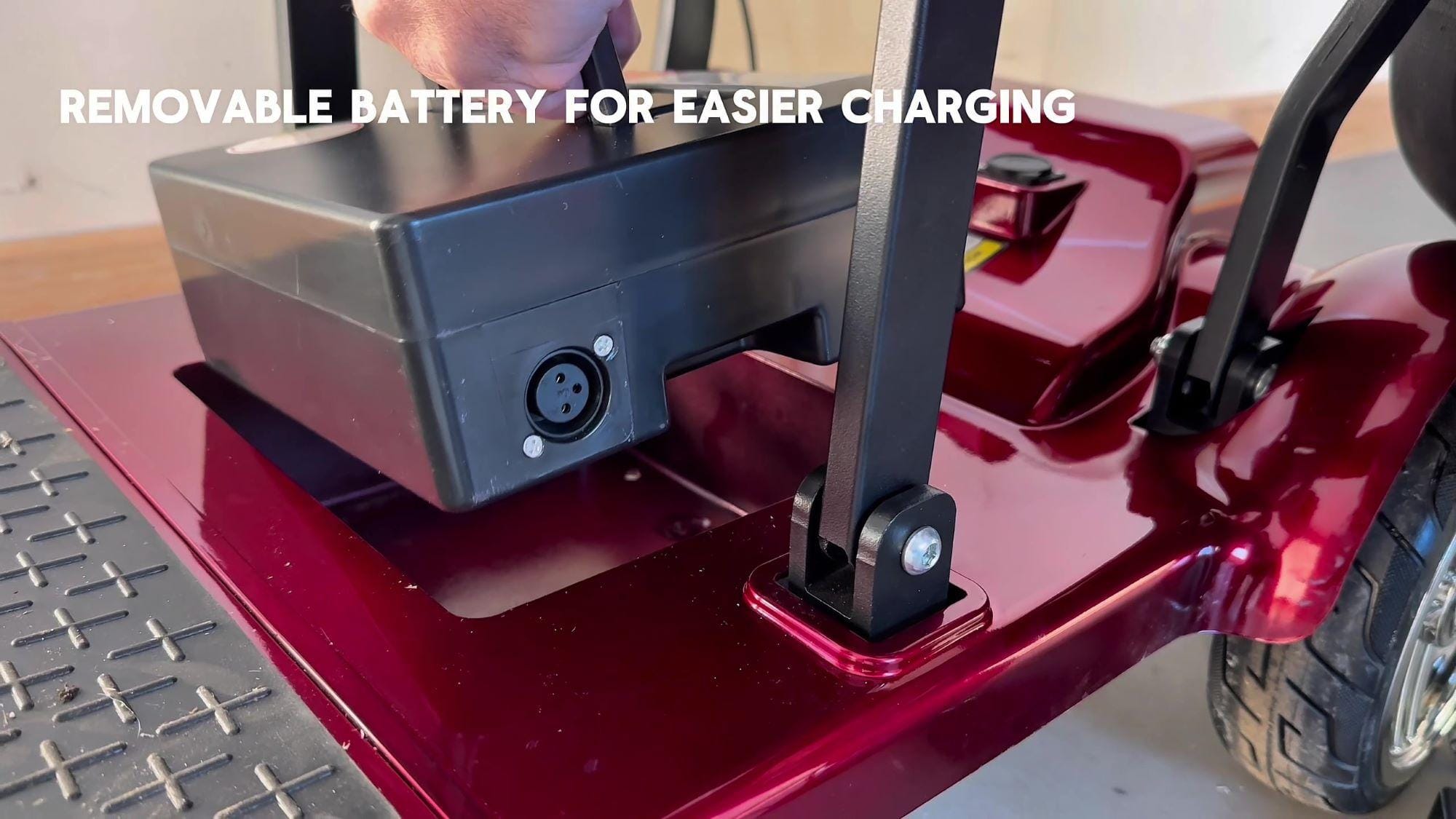 X7 Folding Mobility Scooter removeable battery