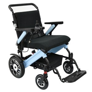 Extra Comfort Seat Aluminium Folding Electric Wheelchair