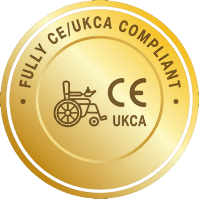 Wheelchair CE approved badge
