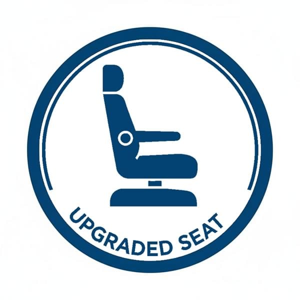 Upgraded captain's seat